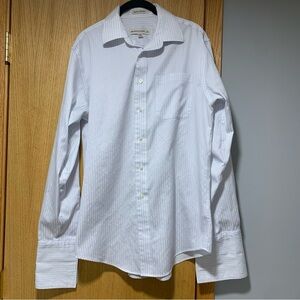 Pronto Uomo Dress Shirt (Blue Stripes) 15 1/2 34/35